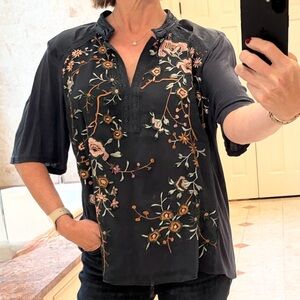 Tiny dressy tee/blouse